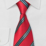 Red Striped Necktie