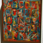 Jasper Johns Colored Alphabet