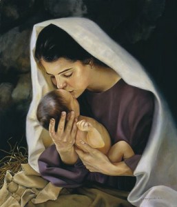 Baby Jesus and Mary