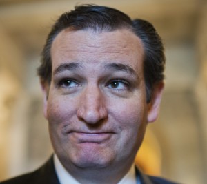 UNITED STATES - NOVEMBER 13: Sen. Ted Cruz, R-Texas, talks with reporters in the Capitol, November 13, 2014. (Photo By Tom Williams/CQ Roll Call)