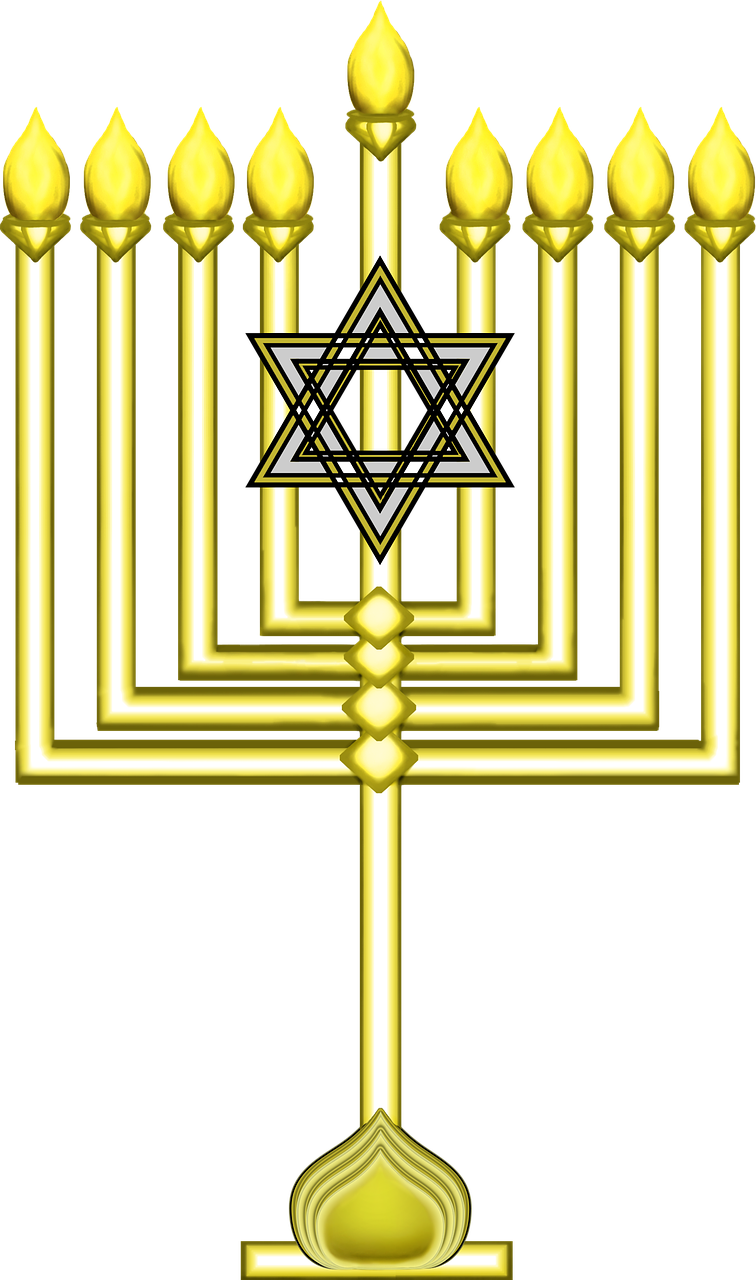 menorah, hanakkah, jewish