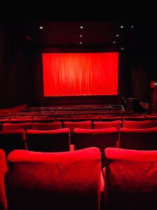 red chairs in a room