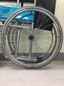 chrome multi spoke wheel with tire