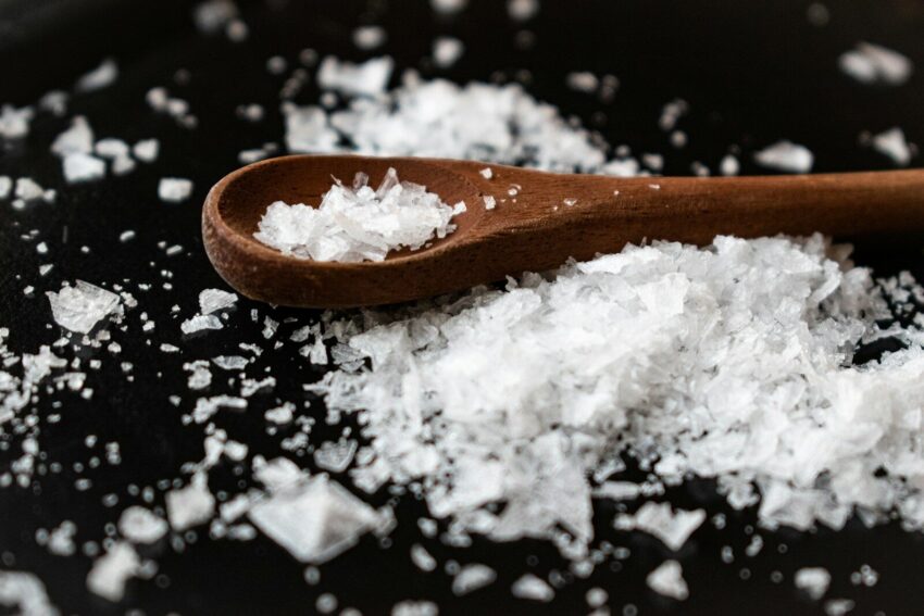 brown wooden spoon on white snow